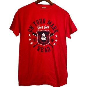 4/$20!! Boys’ Baseball Themed Reading Short Sleeved Tshirt